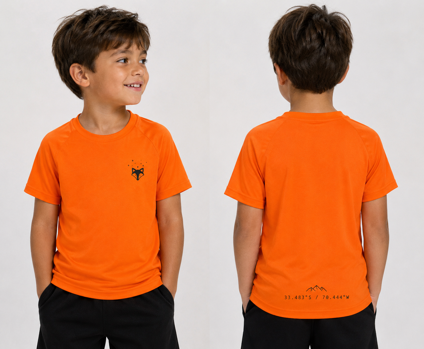 Polera Dry Fit Naranja