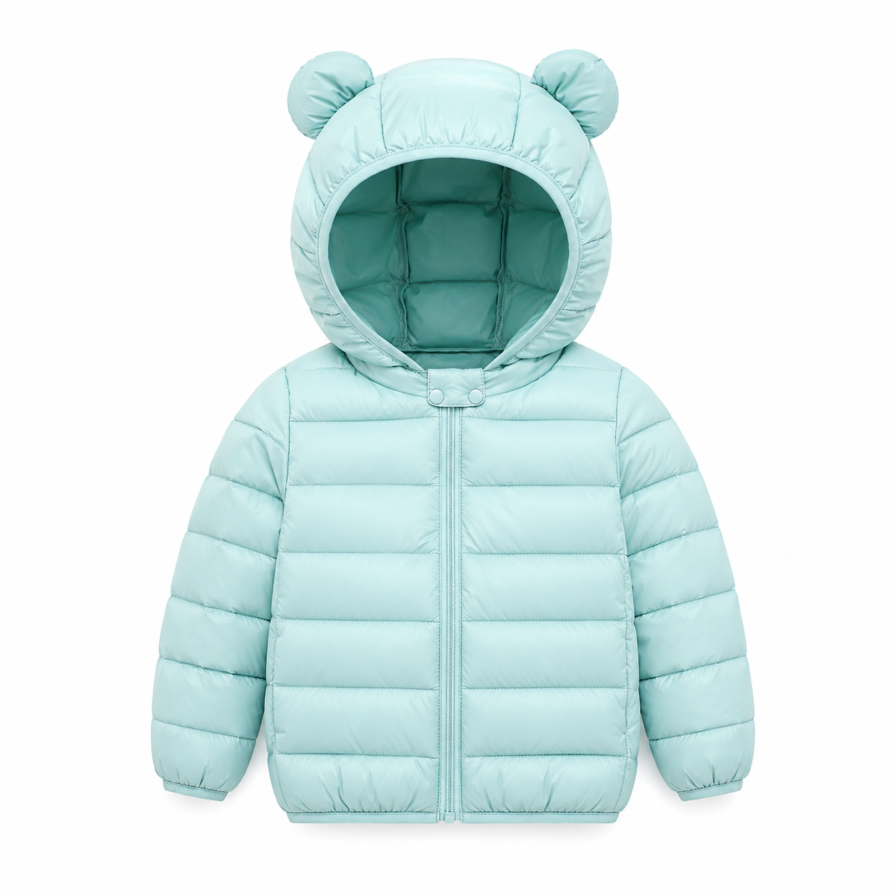 Parka sintética verde menta