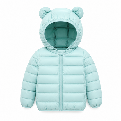 Parka sintética verde menta